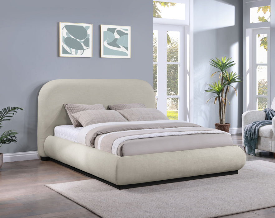 Vaughn - Chenille Bed With Black Base - Simple Home Plus
