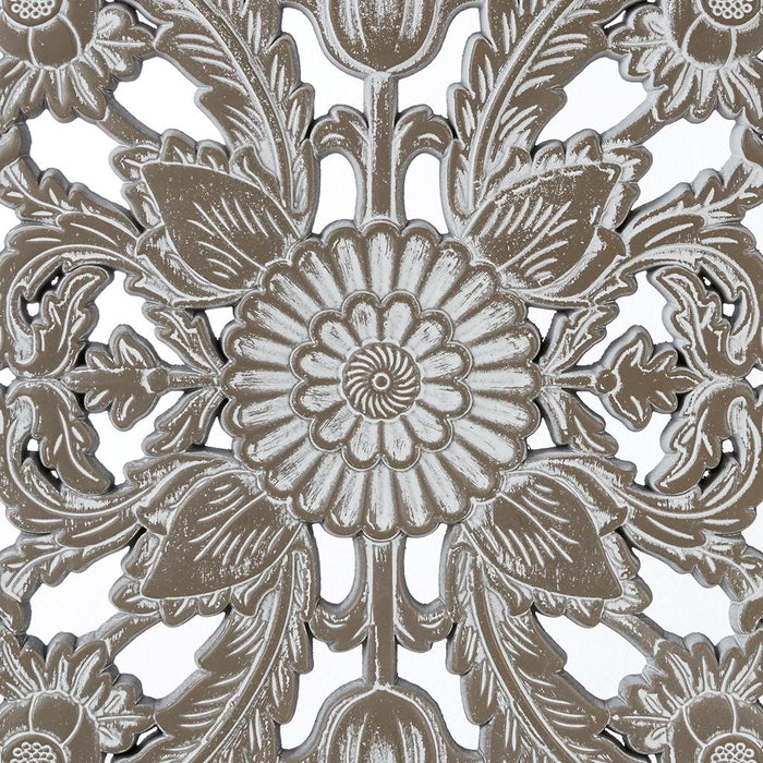 Botanical Panel - Botanical Panel Distressed Carved 2-Piece Wall Decor Set - Antique Green - Simple Home Plus