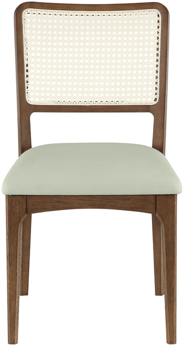 Atrium - Upholstered Seat Dining Chair With Brushed Brown Base (Set of 2) - Simple Home Plus