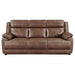 Ellington - Upholstered Padded Arm Sofa - Dark Brown - Simple Home Plus