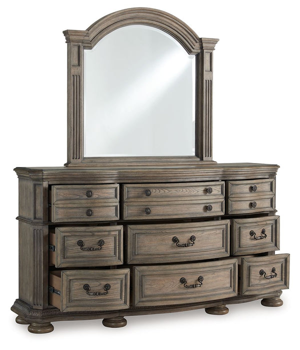 Ardenfield - Light Brown - Dresser And Mirror - Simple Home Plus