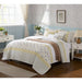 Dawn - 6 Piece Reversible Coverlet Set - Yellow - Simple Home Plus