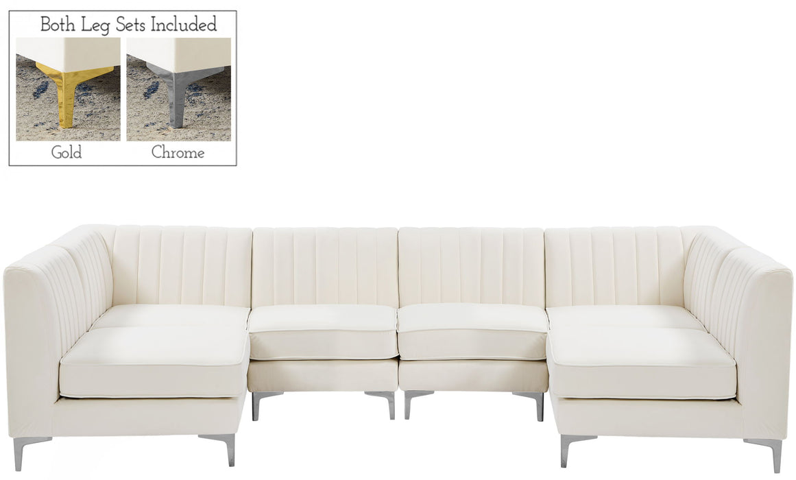Alina - 6 Piece Modular U-Shaped Sectional - Simple Home Plus