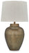 Madney - Antique Gold Finish - Metal Table Lamp - Simple Home Plus