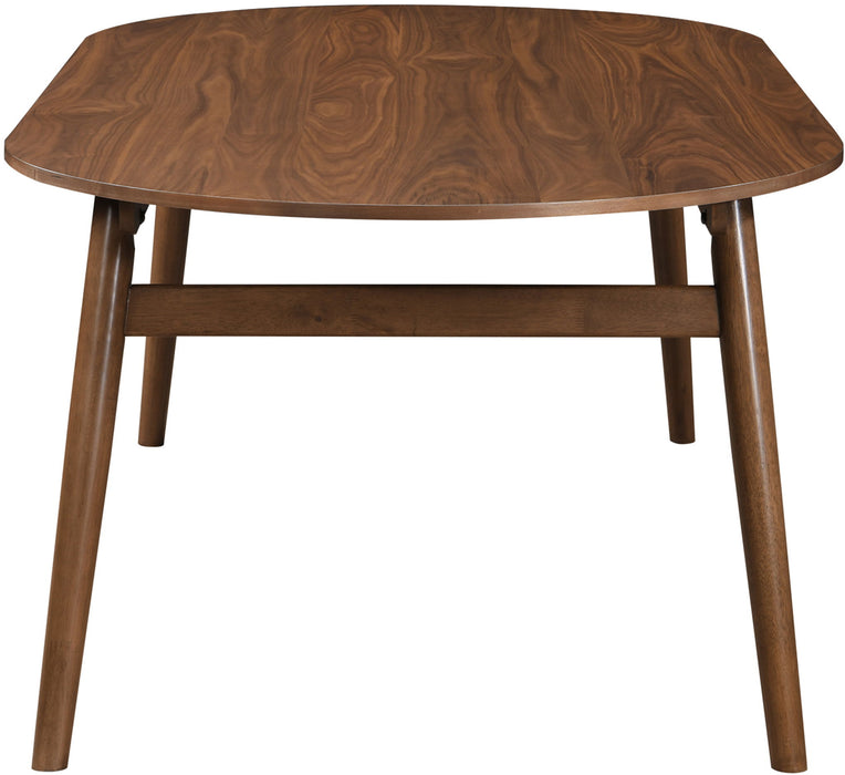 Leesa - Solid Wood And Walnut Veneer Dining Table - Simple Home Plus