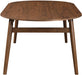 Leesa - Solid Wood And Walnut Veneer Dining Table - Simple Home Plus