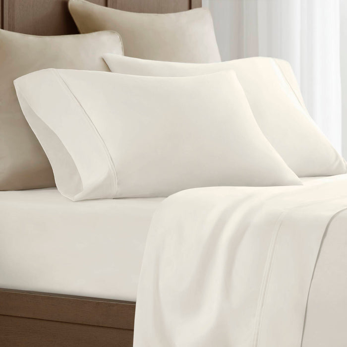 King Sateen Pillowcase Set - Off-White - Simple Home Plus