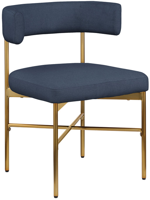 Rivage - Durable Dining Chair With Gold Frame (Set of 2) - Simple Home Plus