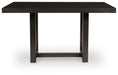 Neymorton - Dark Grayish Brown - Rectangular Dining Room Counter Table - Simple Home Plus
