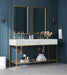 Marmo - Engineered Marble Bathroom Vanity With Gold Base - Simple Home Plus