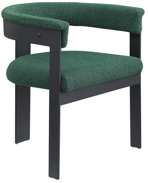 Romeo - Boucle Dining Chair With Black Base (Set of 2) - Simple Home Plus