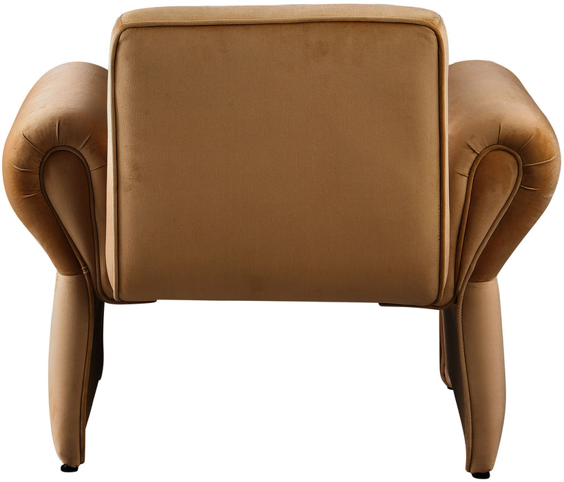Fleurette - Accent Chair - Saddle - Simple Home Plus