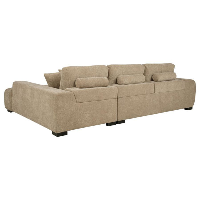 Octavia - Upholstered Sectional Chaise Sofa - Simple Home Plus