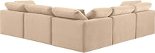 Indulge - Velvet 5 Piece Modular Corner Sectional - Simple Home Plus