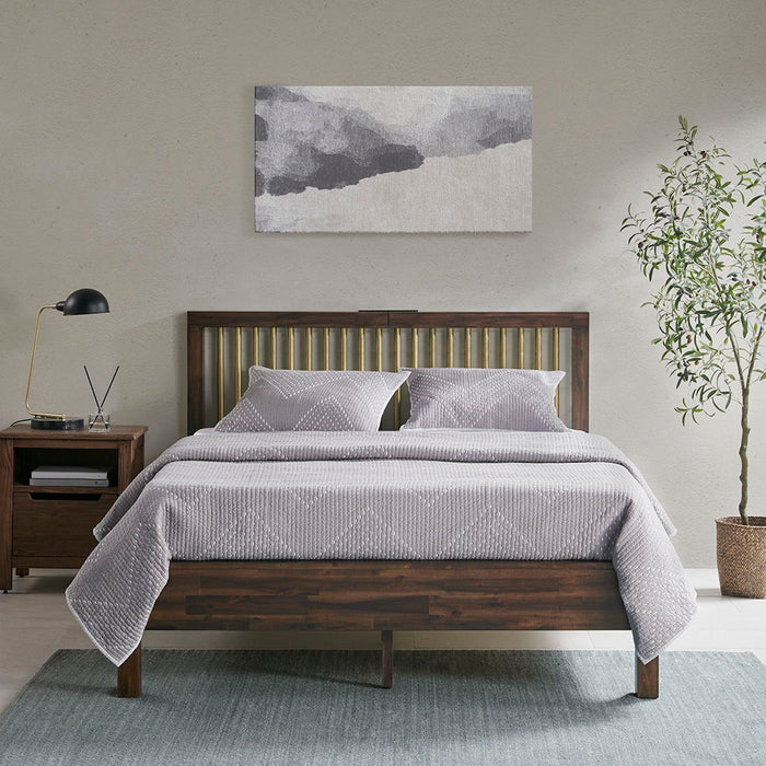 Mercer - Queen Bed - Brown / Bronze - Simple Home Plus
