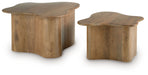 Abeford - Brown - Accent Cocktail Table (Set of 2) - Simple Home Plus