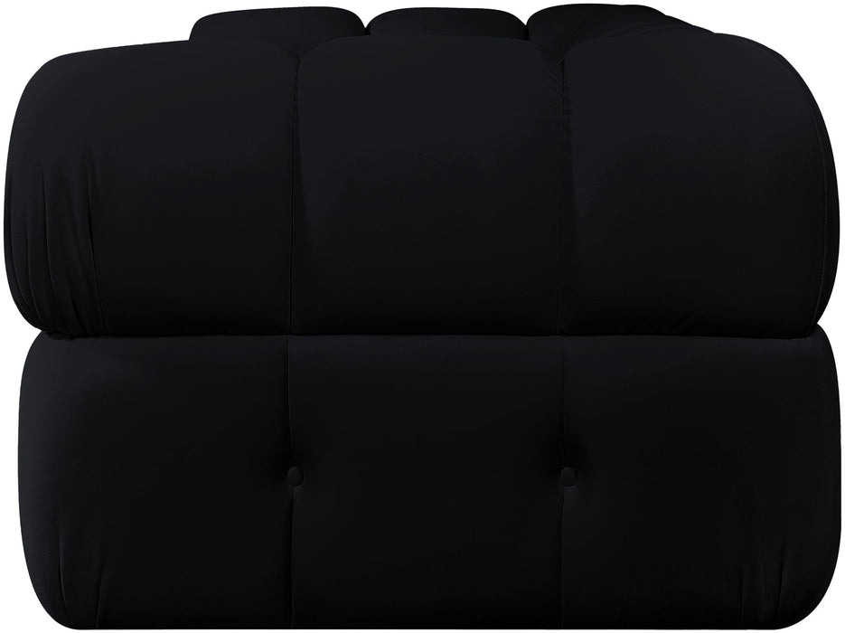 Orin - Velvet Performance Fabric Upholstered 2 Piece Modular Sofa (2 Corner Chairs)