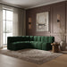 Arc - Boucle Fabric 4 Piece Corner Modular Sofa - Simple Home Plus