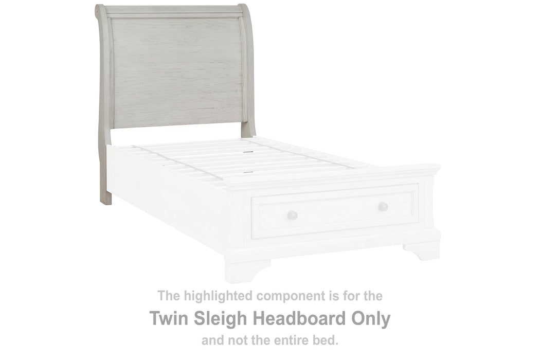 Robbinsdale - Twin Sleigh Headboard - Antique White - Simple Home Plus