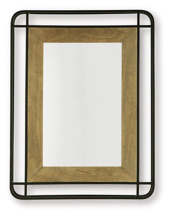 Beelman - Black / Brown - Accent Mirror - Simple Home Plus