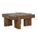 Samira - Square Solid Wood Coffee Table - Natural Sheesham - Simple Home Plus