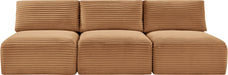 Shaggy - Fabric 3 Seat Modular Armless Sofa - Simple Home Plus