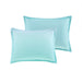 Glimmer - Metallic Glitter Printed Reversible Comforter Set - Aqua - Simple Home Plus