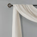 Harper - 144" Solid Crushed Scarf Sheer - White - Simple Home Plus
