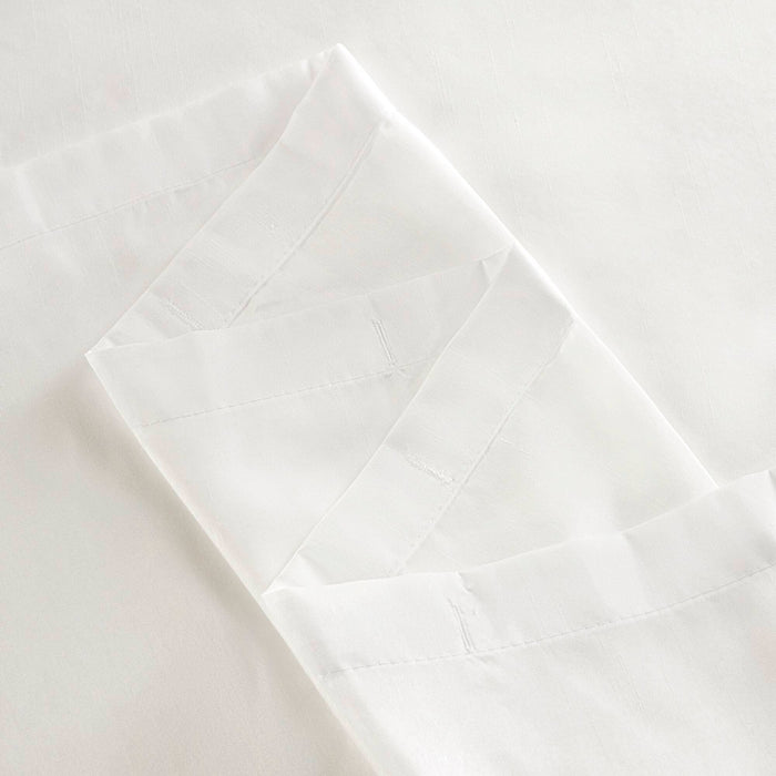 Laurel - Tufted Semi-Sheer Shower Curtain - White - Simple Home Plus