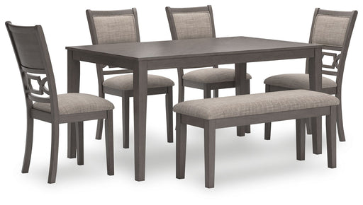 Wrenning - Gray - Dining Room Table Set (Set of 6) - Simple Home Plus