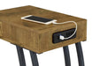 Troy - 1-Drawer C-Shaped Side Table Power Outlet - Simple Home Plus