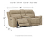 Next-Gen Durapella - Reclining Power Loveseat With Console - Simple Home Plus