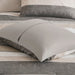 Jaxon - Stripe Comforter Set With Bed Sheets - Taupe - Simple Home Plus