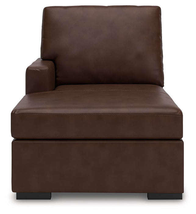 McDowlan - LAF Corner Chaise - Coffee - Simple Home Plus