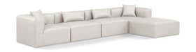 Cube - 5 Piece Modular Sectional With Chaise - Simple Home Plus