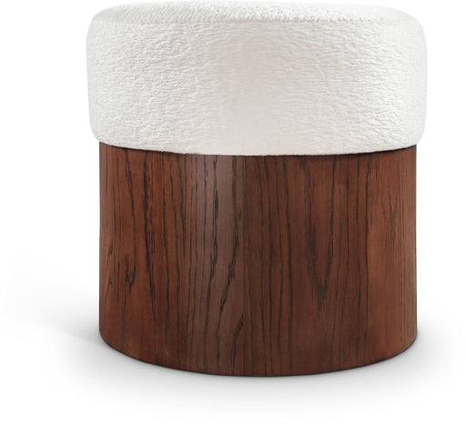 Nimes - Ottoman / Stool With Brown Base - Simple Home Plus