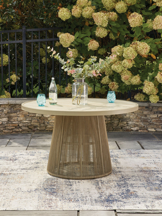 Orchard Beach - Outdoor Dining Table - Beige - Simple Home Plus
