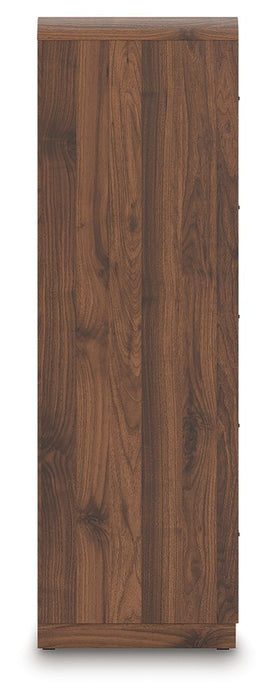 Fortlorn - Walnut Brown - Five Drawer Chest - Simple Home Plus