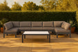 Nizuc - Outdoor Patio 7 Piece Modular Sectional With Gray Frame - Simple Home Plus