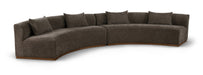 Avanti - 182.5" Chenille Fabric Upholstered 2 Piece Modular Sectional - Simple Home Plus