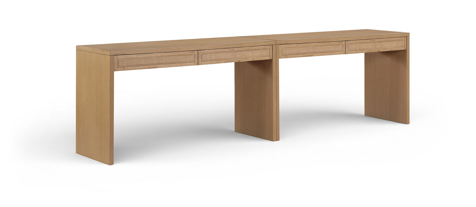 Avro - Solid Wood And Oak Veneer Desk - Simple Home Plus