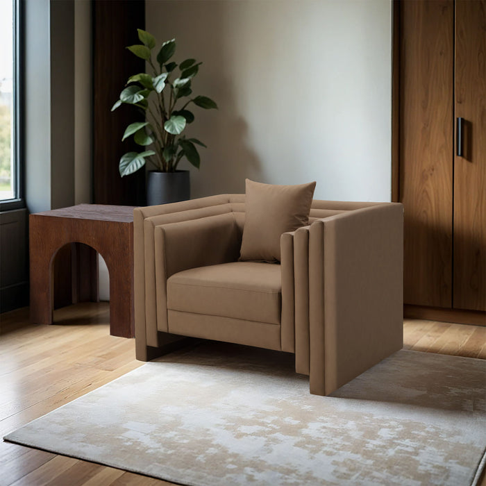 Everett - Vegan Leather Upholstered Chair - Simple Home Plus