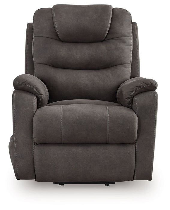 Snowfield - Gunmetal - Power Lift Recliner - Simple Home Plus