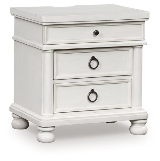 Rowlenstown - Three Drawer Night Stand - Simple Home Plus