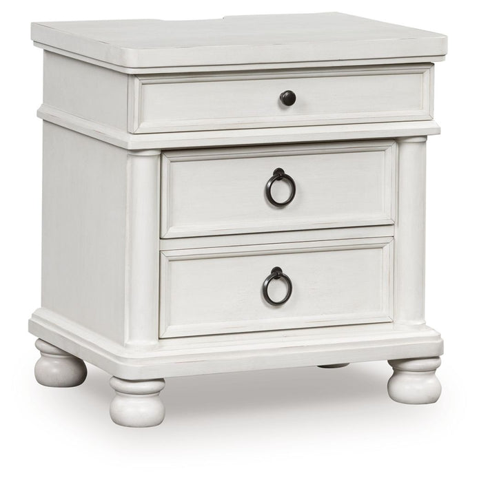 Rowlenstown - Three Drawer Night Stand - Simple Home Plus