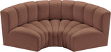 Arc - Faux Leather 3 Piece Modular U-Shaped Sofa - Simple Home Plus