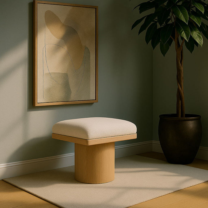 Pavilion - Bench / Stool With Natural Base - Simple Home Plus
