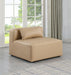Cube - Armless Chair - Tan - Simple Home Plus