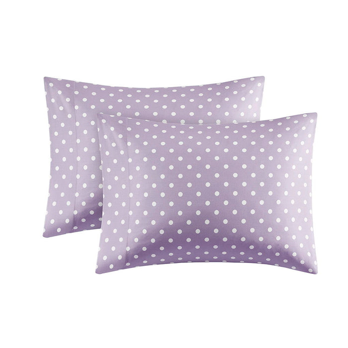 Polka Dot - Queen Sheet Set - Purple - Simple Home Plus