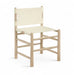 Santos - Vegan Leather Upholstered Dining Chair With Stained Natural Base (Set of 2) - Simple Home Plus